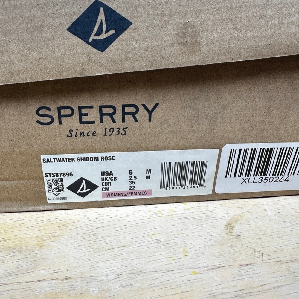 Sperry Saltwater Duck Boots Womens 5 Shibori Rose Pink Quilted STS87896 Rain NIB - Picture 10 of 11